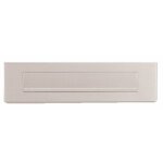 Entr�e de bo�te aux lettres en aluminium anodis� argent - 240 x 65 mm normbau