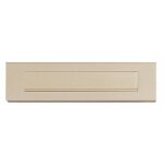 Entre de bote aux lettres en aluminium anodis argent - 300 x 65 mm normbau