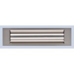 Entre de boite aux lettres isolante - aluminium argent - 310 x 80 mm goettgens sa