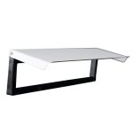 Entre de bote aux lettres - simple face - acier blanc - 260 mm renz