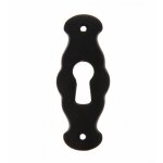 Entr�e de cl� pour serrure de meuble 1217 en zamak laqu� noir cadap