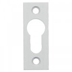 Entr�es de cylindre - � visser - aluminium argent - 67x25 mm argenta