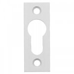 Entres de cylindre -  visser - aluminium blanc - 67x25 mm argenta