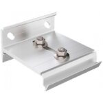 Equerres de fixation murales pour rails win slide 2 - aluminium brut - double voie mantion