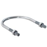 Etrier crous monts - acier lectrozingu - 20 / 27 - m8 mm - etr fischer