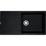 vier encastrable - fragranit - 1 cuve + gouttoir - coloris onyx - mrg611 - xl franke