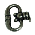 Fausse cl anglaise - en laiton finition vieux fer - 28 x 32 mm cadap