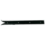 Fausse penture droite  queue de carpe en acier noir - l 400 mm torbel