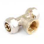 T� femelle � compression pour tube multicouche - f15x21 - diam 16 mm boutt�