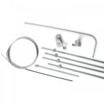 Ferme imposte � c�ble - kit - ch�ssis � soufflet - bravo - 4, 25 m - blanc ucs