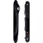 Fermeture encastr�e - coulissant alu - kit - 8299 - noir la crois�e ds
