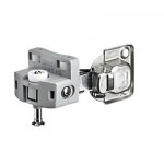 Ferrure de guidage porte pliante - gris - droite - wingline s - classic hettich