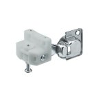Ferrure guidage porte pliante - noir - droite - wingline s - push hettich