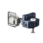 Ferrure de guidage porte pliante - noir - gauche - wingline s - classic hettich