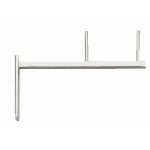 Ferrure  platine  visser pour tringles  rideaux - deux gonds boulet