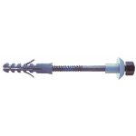 Fixations pour bidet wc - crou borgne laiton nickel - vis  6 x 70 - jeu de 2 ram