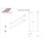 Fixation pour poign�e diva xx et xxi traversante montage double la crois�e ds