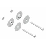 Fixation pour poign�es doubles de porte battante verre diva xx et xxi la crois�e ds