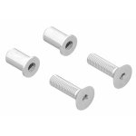 Fixation pour poign�e de porte battante diva - ds 7304 la crois�e ds