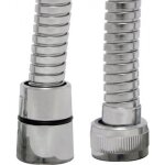 Flexible laiton chromé double agrafage longueur 1, 50 m disflex Flexible laiton chromé double agrafage longueur 1, 50 m disflex