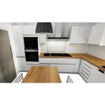 Fond de hotte - verre trempé - blanc - 700 x 600 mm aurys Fond de hotte - verre trempé - blanc - 700 x 600 mm aurys