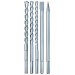 Forets et burins sds max pour marteau perforateur - lot de 5 kwb