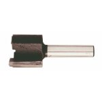 Fraise  plaquettes carbure brases 2 coupes droites queue 6mm leman