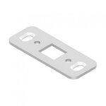 G�che basse plate inox - pour cr�mone pompier - 65 x 25 mm la crois�e ds