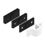 Gche haute - pour verrou en applique danaos - blanc 9010 la croise ds