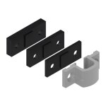 Gche haute - pour verrou en applique danaos - gris alu 9006 la croise ds