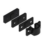 Gche haute - pour verrou en appliquedanaos - noir 9005 la croise ds