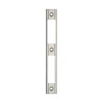 Gche inox pour serrure  pne dormant et 1 / 2 tour - paisseur 6 mm - 4106 mtalux