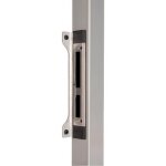 Gche plate rglable en inox  encastrer pour profil de 40 mm - sfku locinox