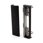 Gâche pour serrure à profil carré lakq 40 noir locinox Gâche pour serrure à profil carré lakq 40 noir locinox