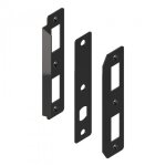 Gâche et têtière inox pour serrure de portail - noir tirard Gâche et têtière inox pour serrure de portail - noir tirard