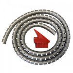 Gaine mange - cble 20 mm - 30 m recoupables - argent anjos