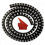 Gaine mange - cble 20 mm - 30 m recoupables - noir anjos