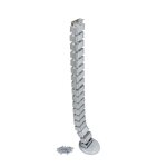 Gaine passe - cbles - finition aluminium peint - pipe4 emuca