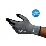 Gants anti - coupures hyflex 11 - 571 - noir et gris - 12 paires - t12 ansell