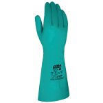 Gants sans support en nitrile floqu lger vert - sachet de 12 paires - t9 juba
