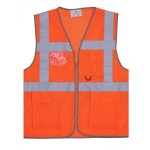 Gilet haute visibilit - orange fluorescent - xl - safari air t2s