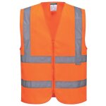 Gilet de travail haute visibilité avec zip c375 - orange fluo - xl portwest Gilet de travail haute visibilité avec zip c375 - orange fluo - xl portwest