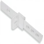 Glissire frigo encastrable - plastique blanc bricozor