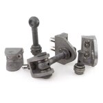 Gond acier  visser - pour portail alu - rversible locinox