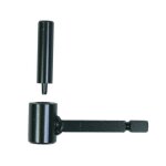 Gond pour pierre acier noir tige fer carr de 10 - axe 14 - 10x80 - b2 ing fixations