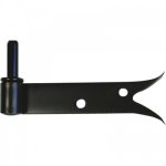 Gond  plaquer  queue de carpe - noir - axe 14 - l 160mm - rversible torbel