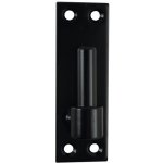 Gond sur platine 4 trous de fixation - acier phortique noir -  20 mm torbel