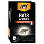 Granul�s anti rats et souris - 7 sachets de 20 g + bo�te � app�t � cl� fury