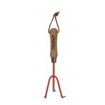 Griffe  fleurs 3 dents - manche bois - orange - colours spear and jackson