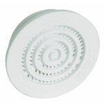 Grille d'aration contre cloisons pour tube de 35mm, avec moustiquaire - b33 nicoll